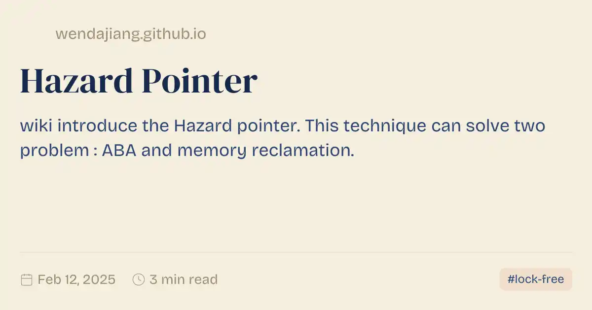 Hazard Pointer